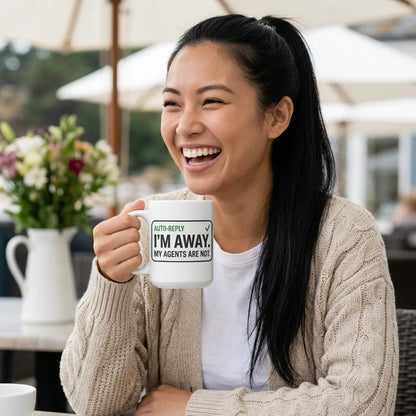Auto-Reply agentic AI engineer mug — lifestyle