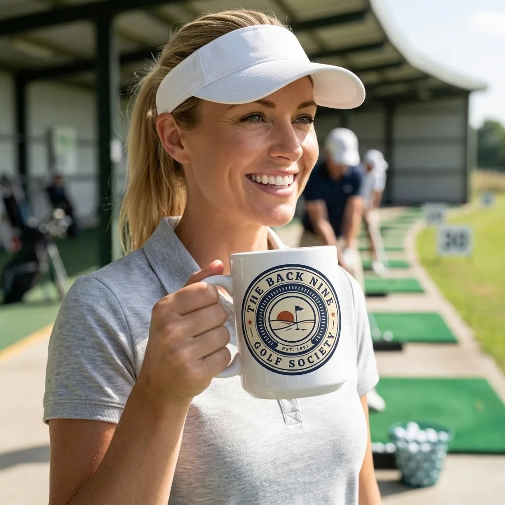 The Back Nine Roundel print — lifestyle