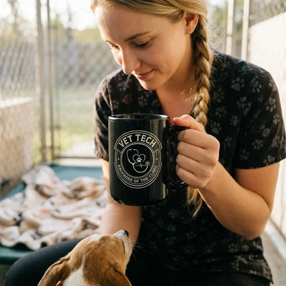 Vet Tech Crest print — lifestyle