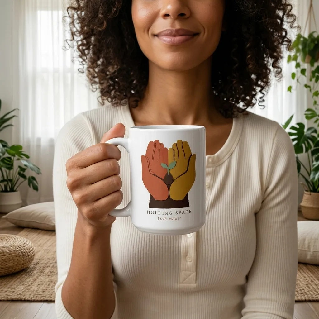 Holding Space print — lifestyle