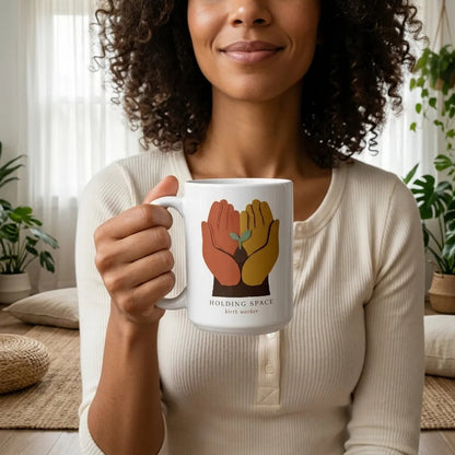 Holding Space print — lifestyle