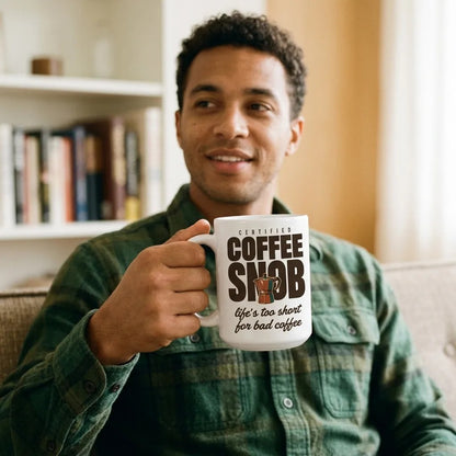 Certified Coffee Snob print — lifestyle