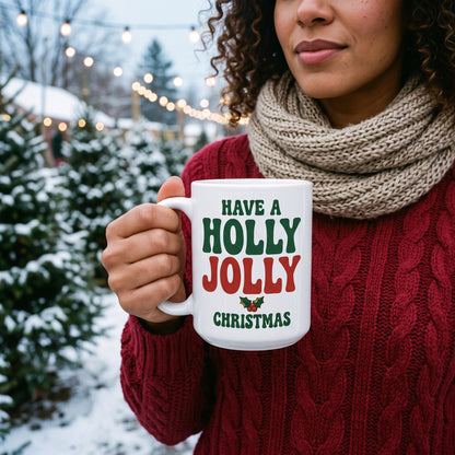 Holly Jolly print — lifestyle