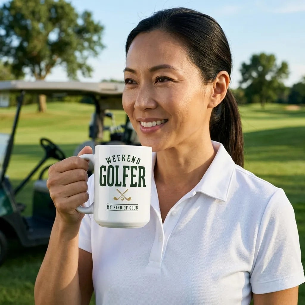 Weekend Golfer Wordmark print — lifestyle