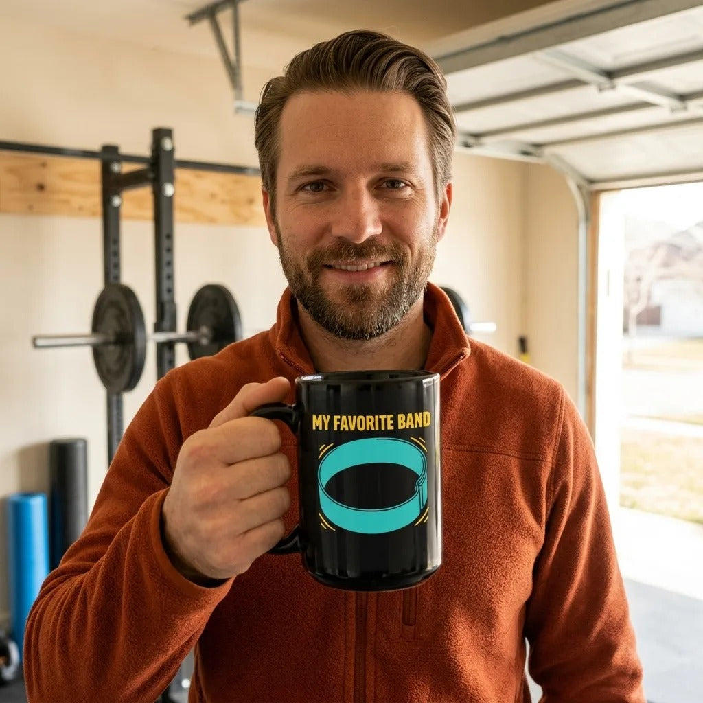 My Favorite Band funny physical therapy mug — lifestyle