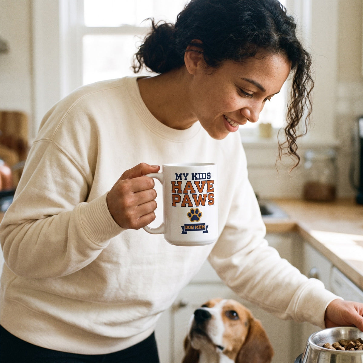 My Kids Have Paws print — lifestyle