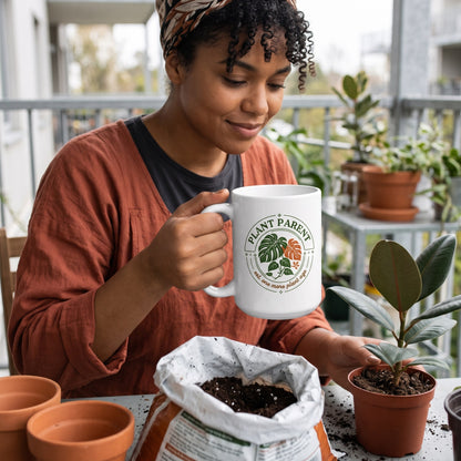 Plant Parent Badge print — lifestyle
