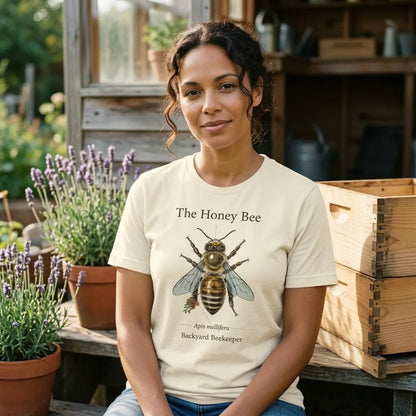 The Honey Bee Apis mellifera anatomical tee — lifestyle