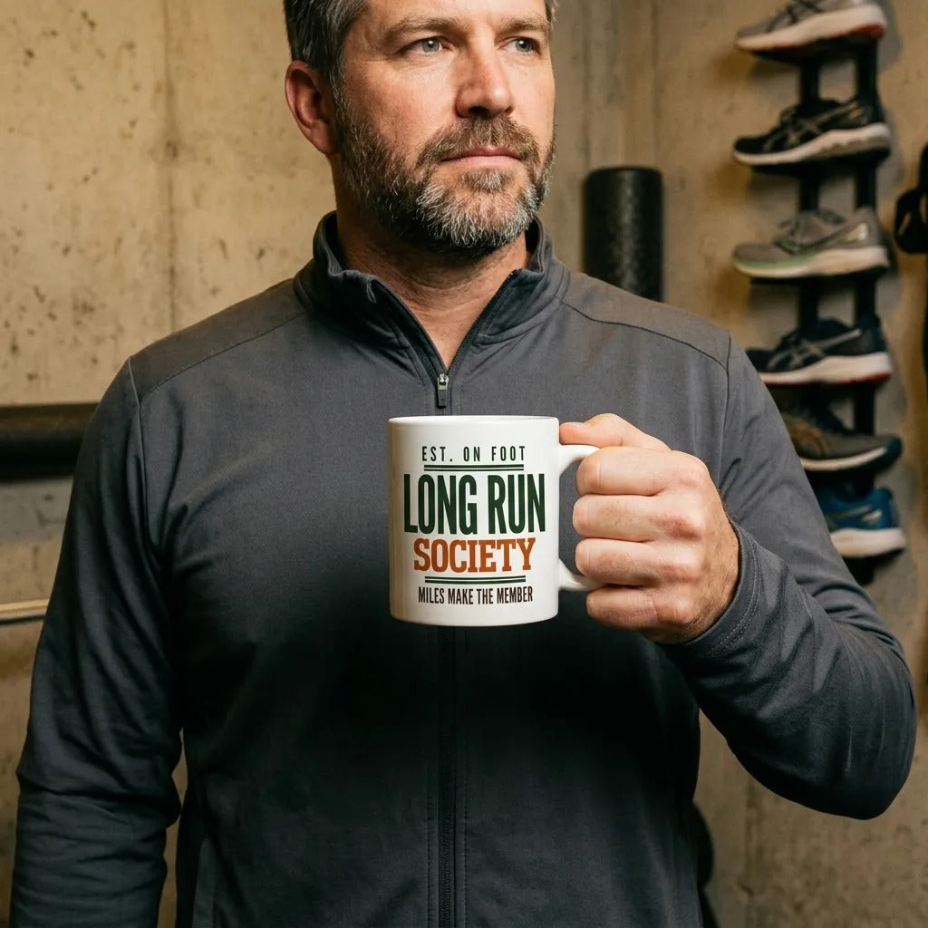 Long Run Society print — lifestyle