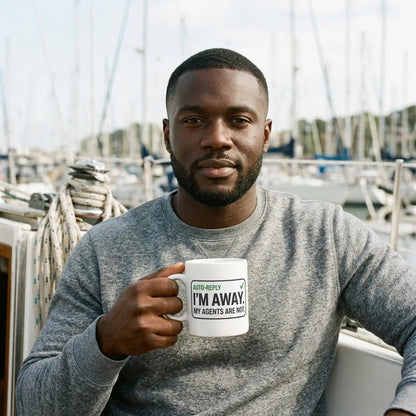 Auto-Reply agentic AI engineer mug — lifestyle