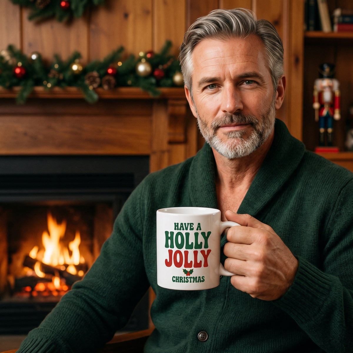 Holly Jolly print — lifestyle