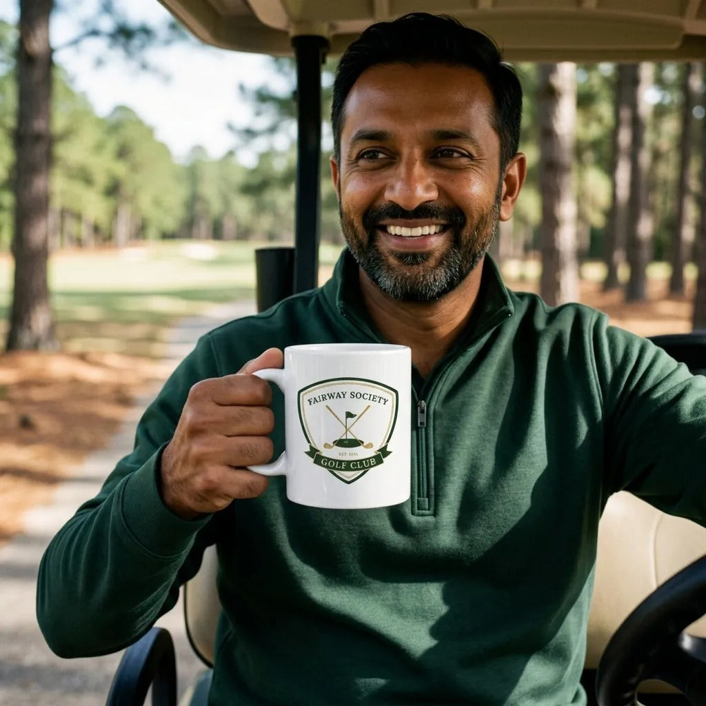 Fairway Society Crest print — lifestyle