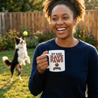 My Kids Have Paws print — lifestyle