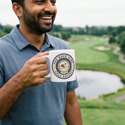 The Back Nine Roundel print — lifestyle