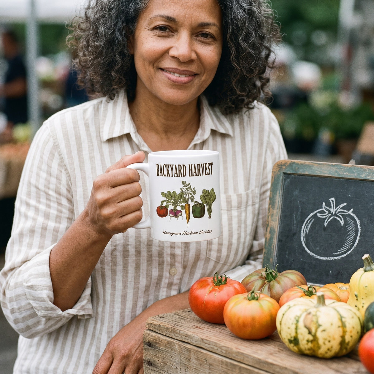Backyard Harvest Heirloom Varieties print — lifestyle