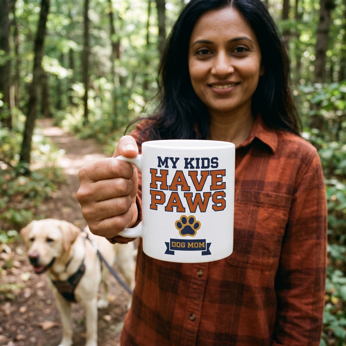 My Kids Have Paws print — lifestyle