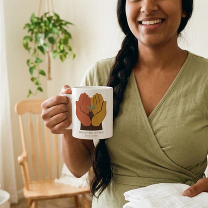 Holding Space print — lifestyle