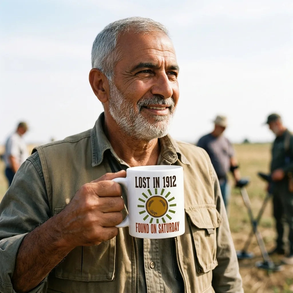 Lost in 1912 Found on Saturday retro metal detecting mug — lifestyle
