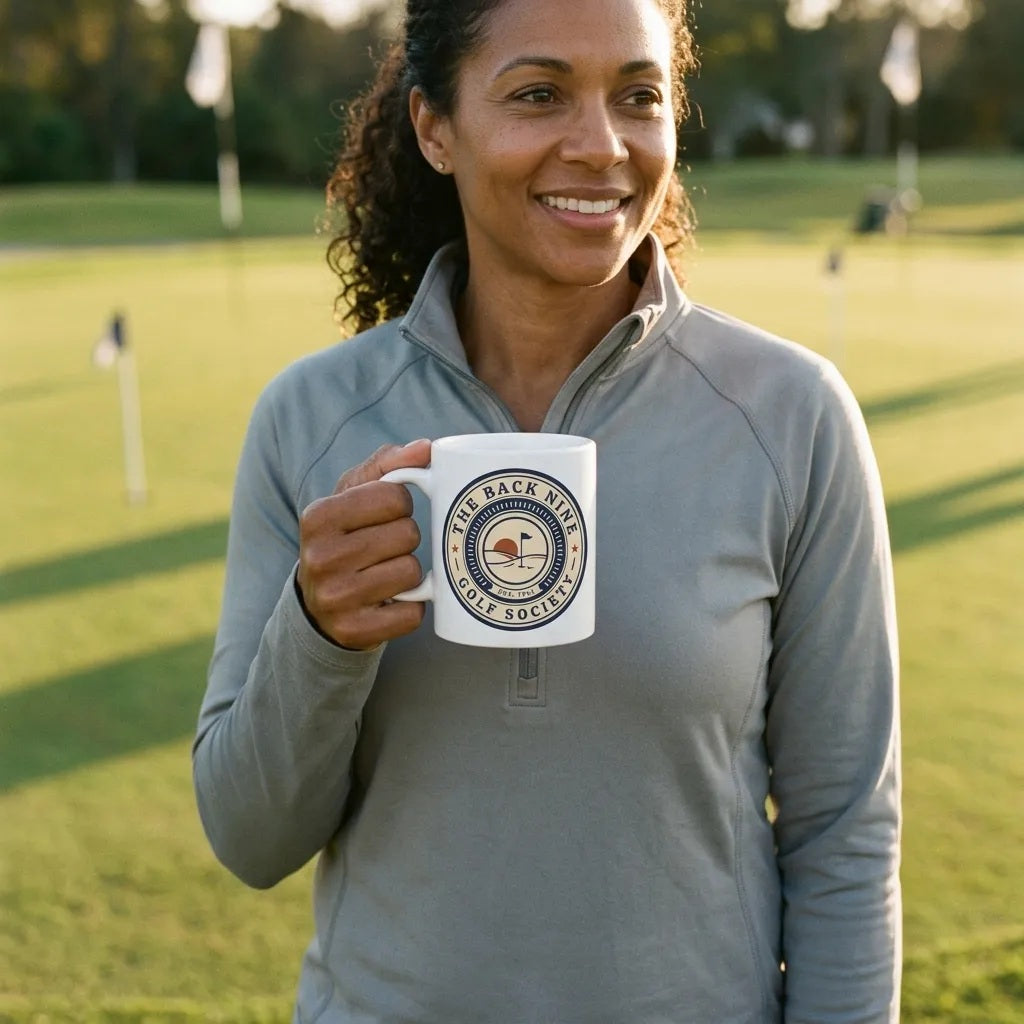 The Back Nine Roundel print — lifestyle