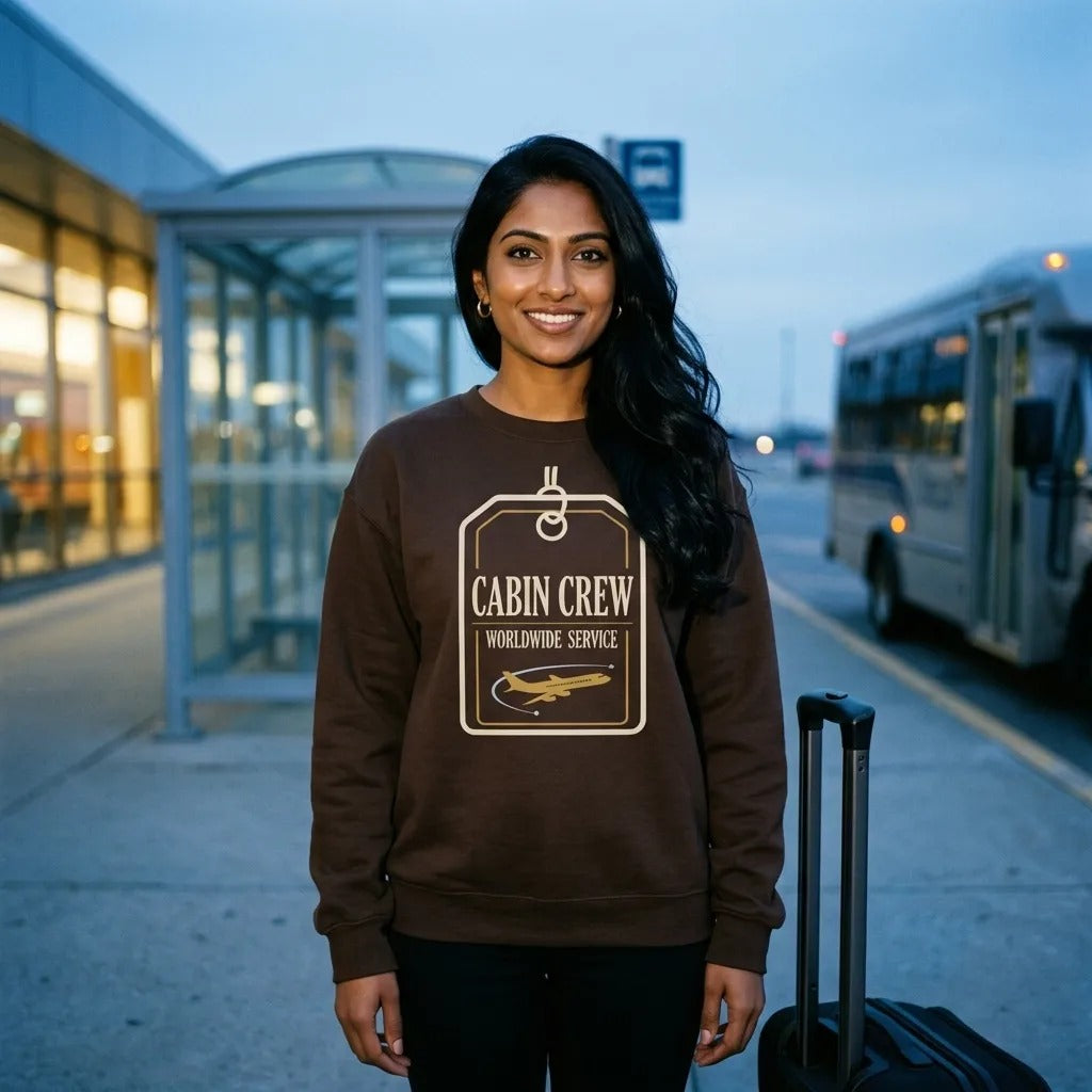 Worldwide Service cabin crew crewneck sweatshirt — lifestyle