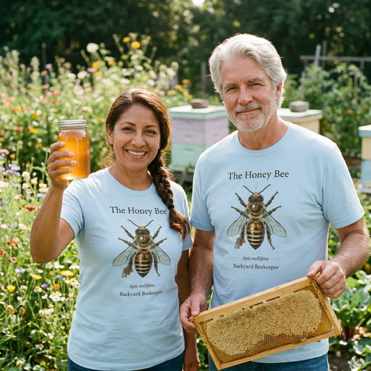 The Honey Bee Apis mellifera anatomical tee — lifestyle