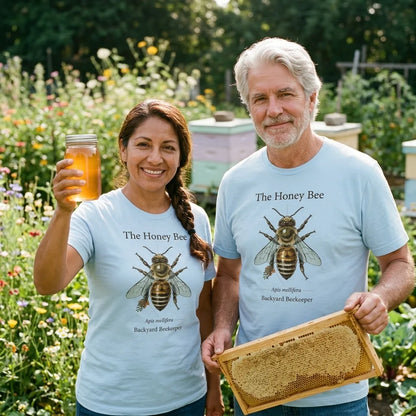 The Honey Bee Apis mellifera anatomical tee — lifestyle