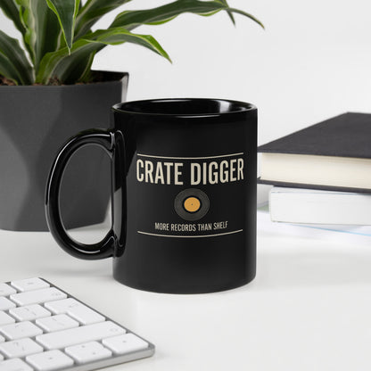 Crate Digger vinyl record print — 11 oz