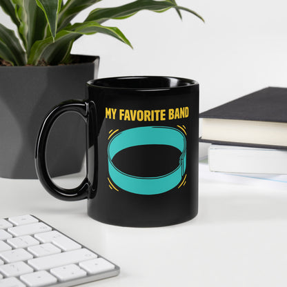 My Favorite Band funny physical therapy mug — 11 oz, handle on the left