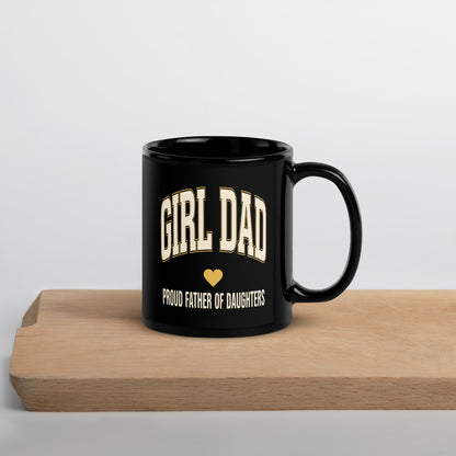 Varsity Arch Girl Dad print — 11 oz, front