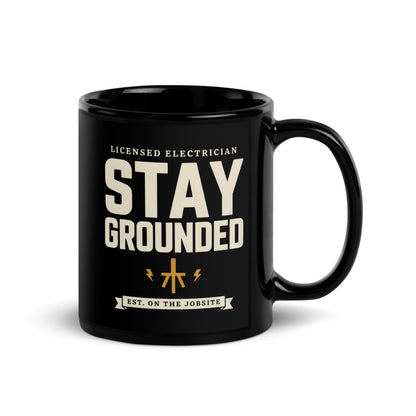 Stay Grounded print — 11 oz, handle on the right