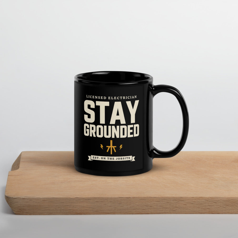 Stay Grounded print — 11 oz, front