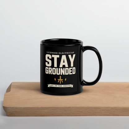 Stay Grounded print — 11 oz, front