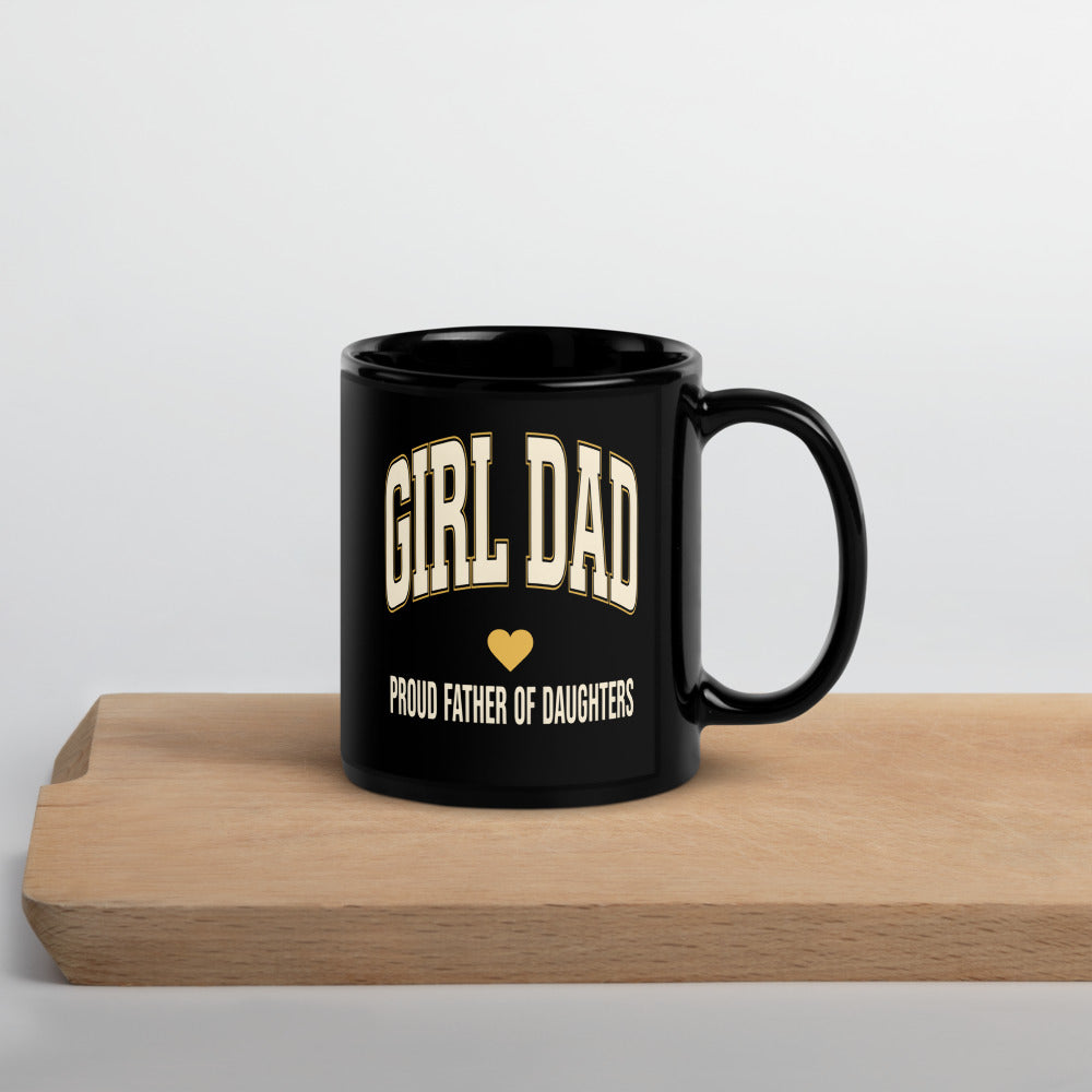 Varsity Arch Girl Dad print — 11 oz, front