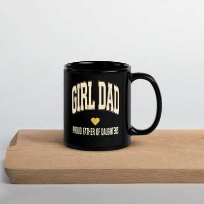 Varsity Arch Girl Dad print — 11 oz, front