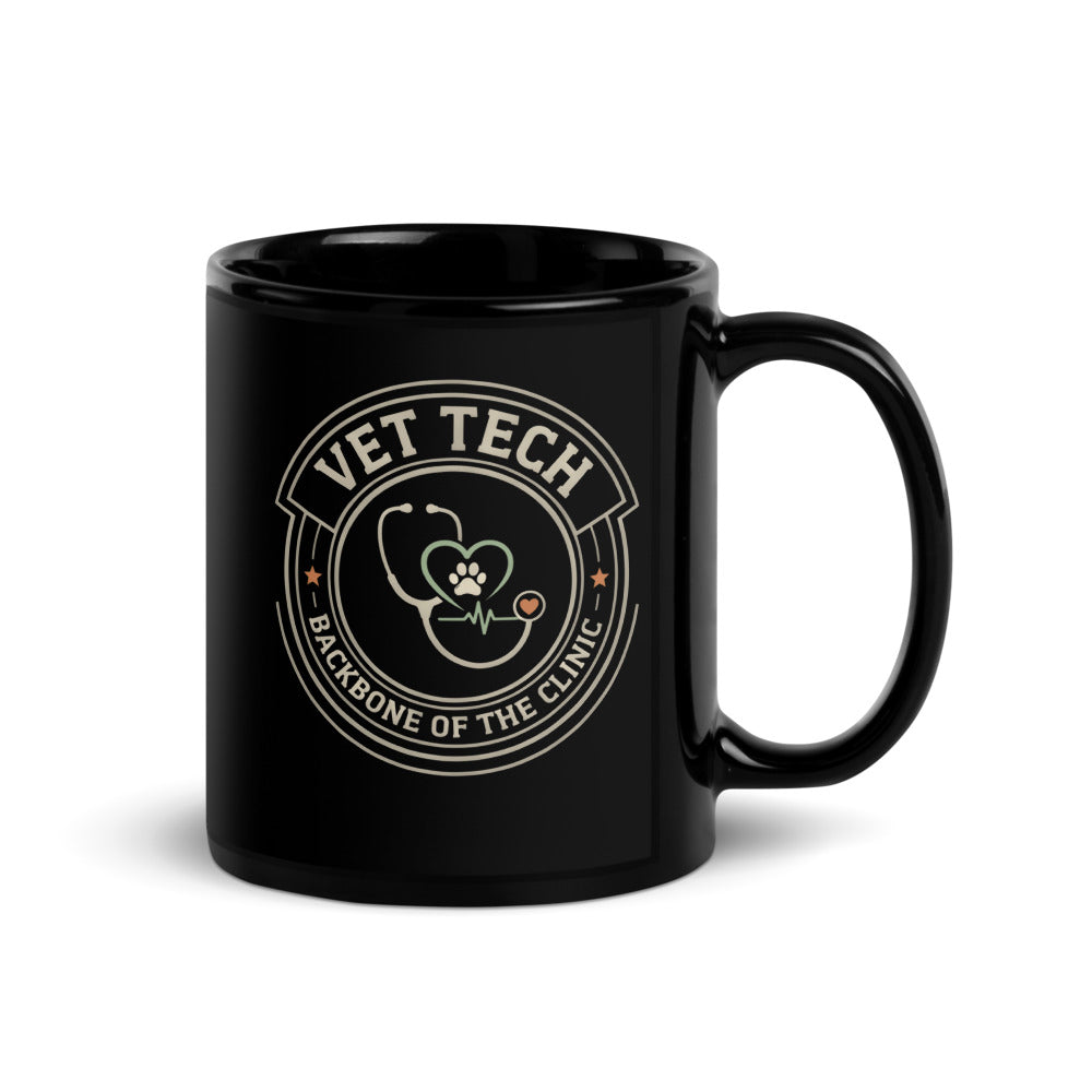 Vet Tech Crest print — 11 oz, handle on the right