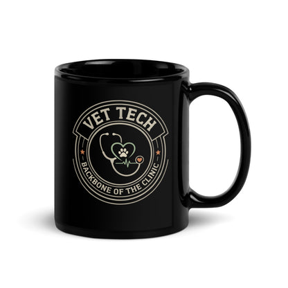 Vet Tech Crest print — 11 oz, handle on the right