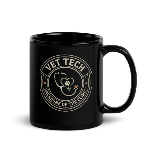 Vet Tech Crest print — 11 oz, handle on the right