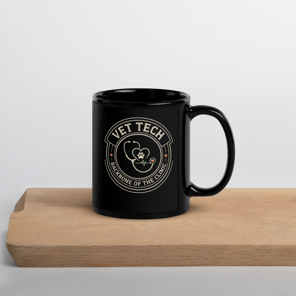 Vet Tech Crest print — 11 oz, front
