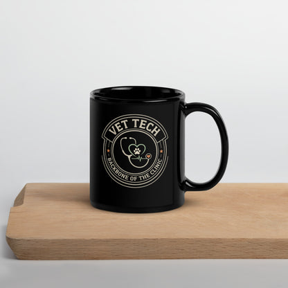 Vet Tech Crest print — 11 oz, front