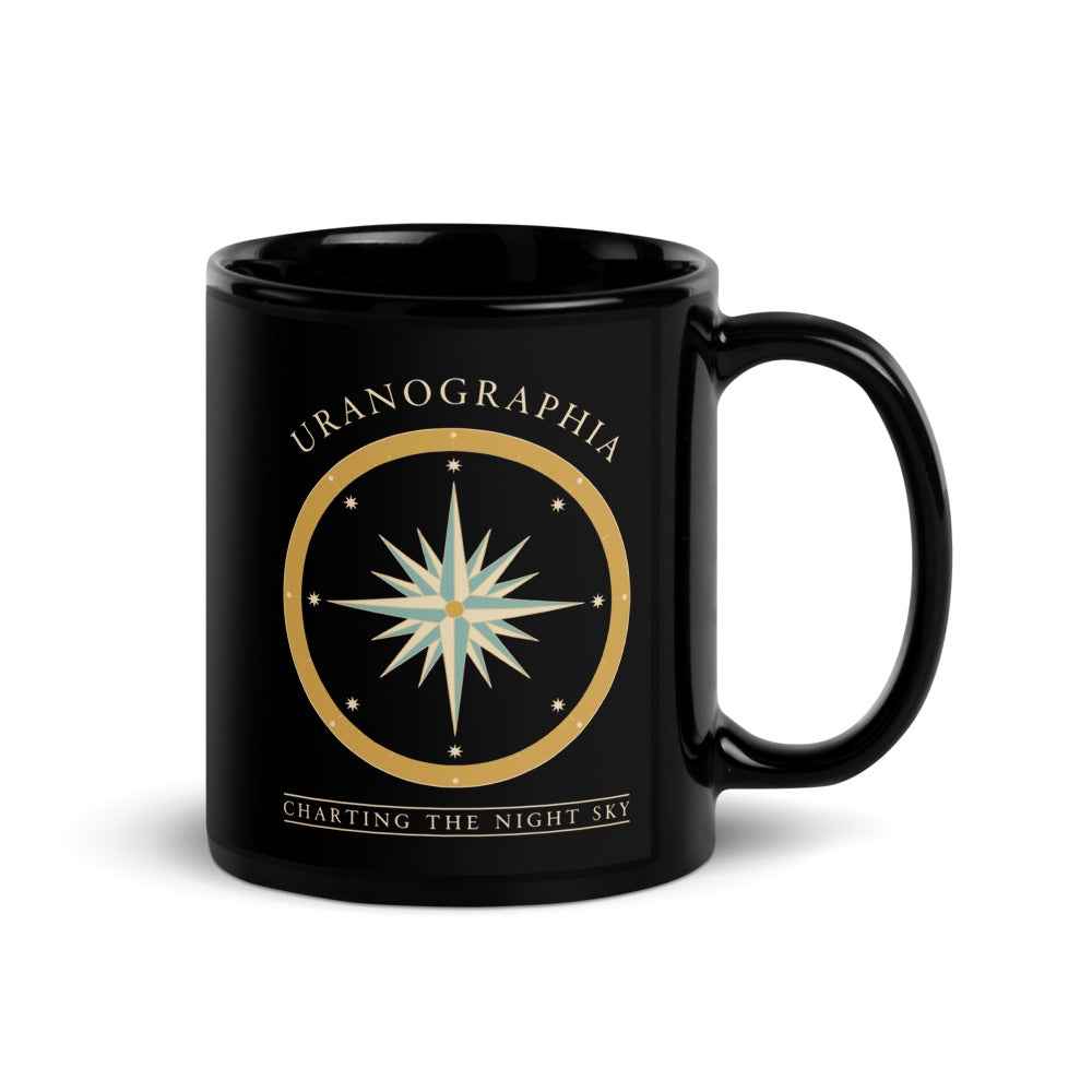 Uranographia print — 11 oz, handle on the right