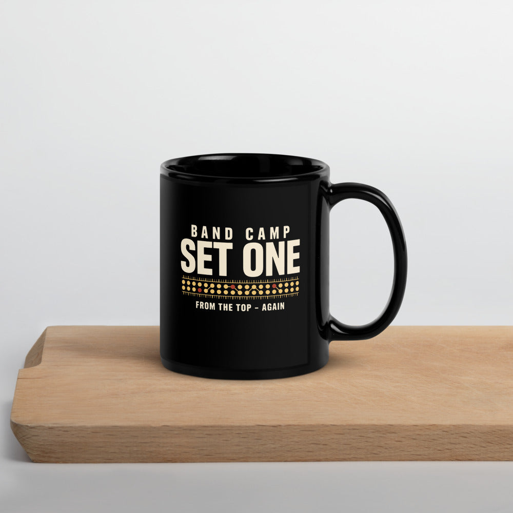 Set One marching band drill chart print — 11 oz, front