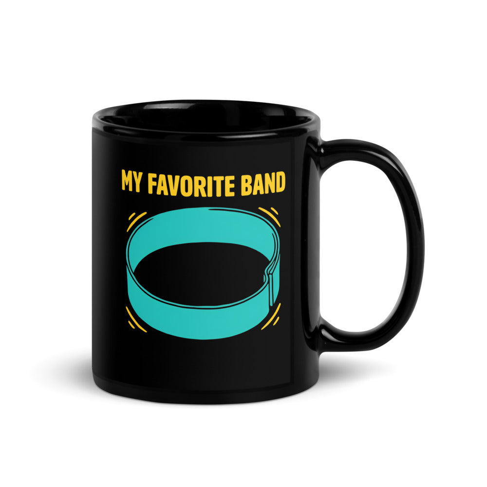 My Favorite Band funny physical therapy mug — 11 oz, handle on the right