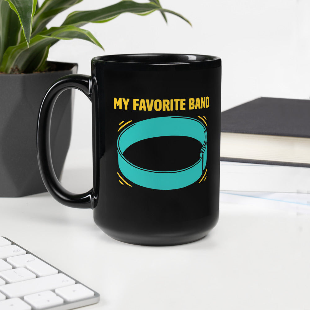 My Favorite Band funny physical therapy mug — 15 oz, handle on the left