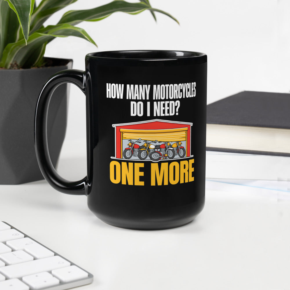 One More funny motorcycle mug — 15 oz, handle on the left