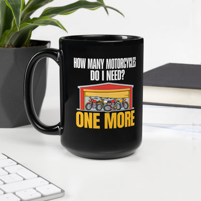 One More funny motorcycle mug — 15 oz, handle on the left