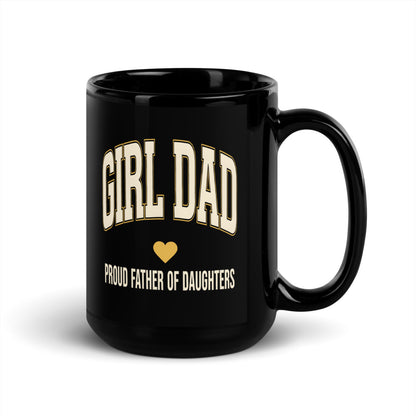 Varsity Arch Girl Dad print — 15 oz, handle on the right