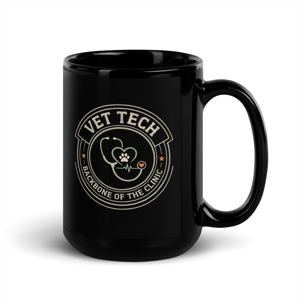 Vet Tech Crest print — 15 oz, handle on the right