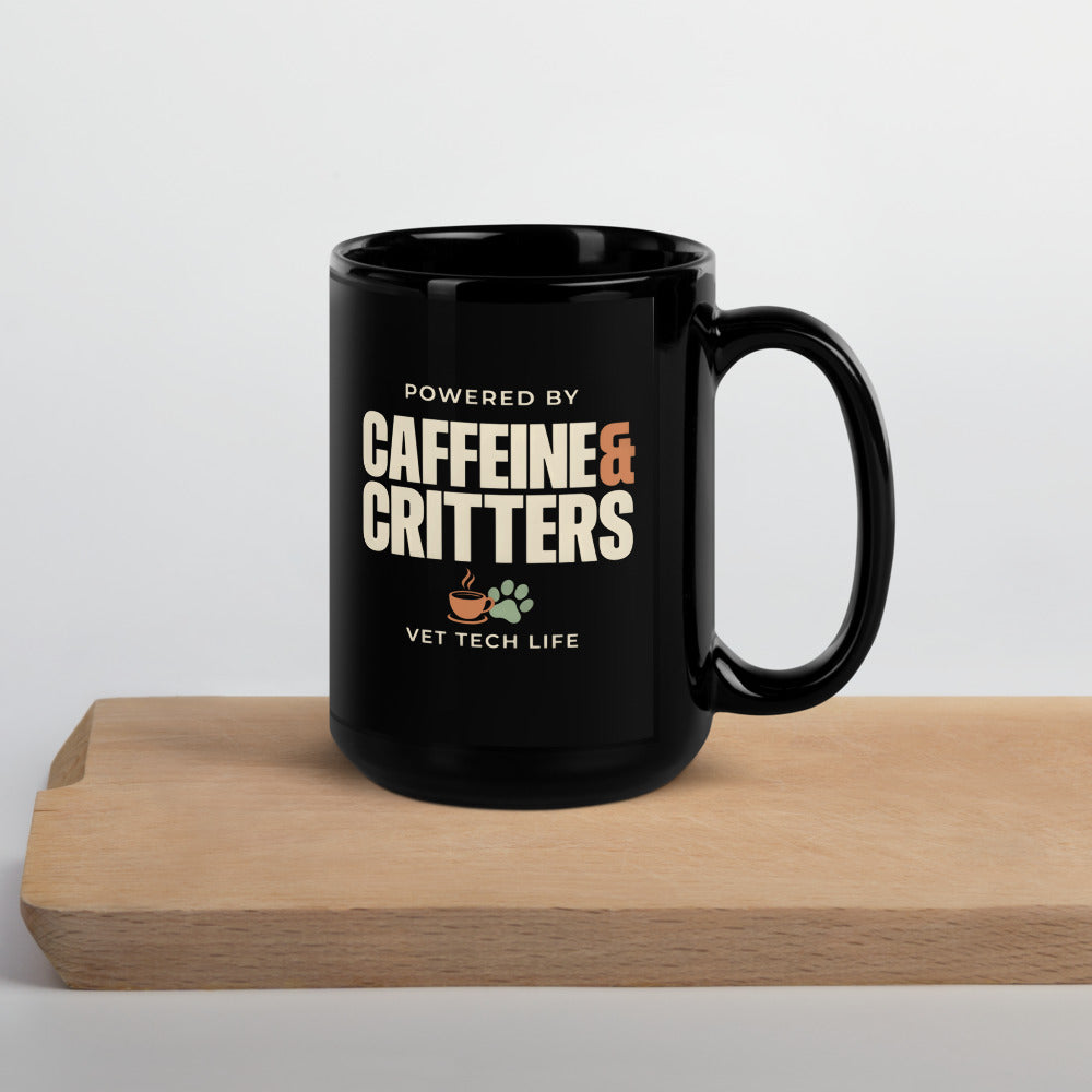 Caffeine & Critters print — 15 oz, front