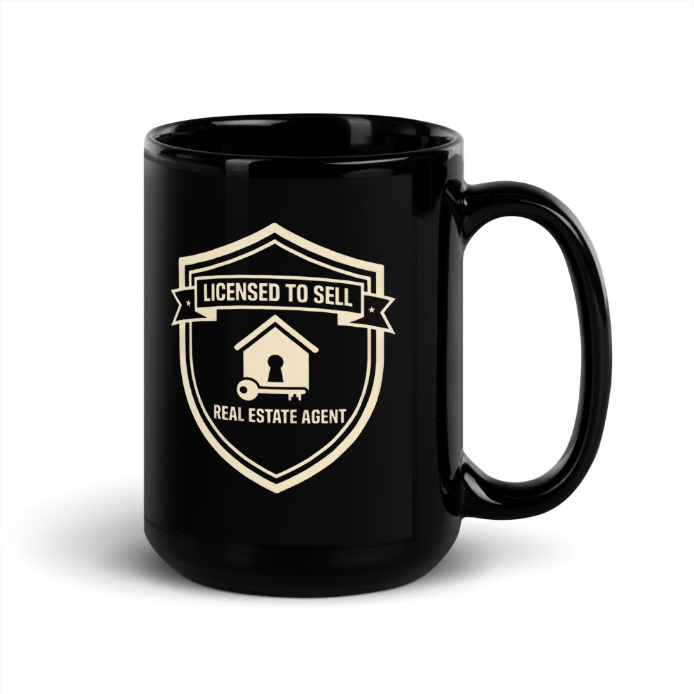Licensed to Sell print — 15 oz, handle on the right