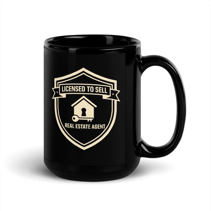 Licensed to Sell print — 15 oz, handle on the right